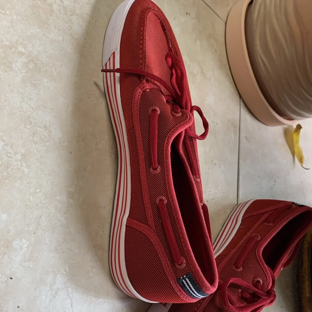 Red Nautica Boat Shoe Size 12 - Picture 3 of 6